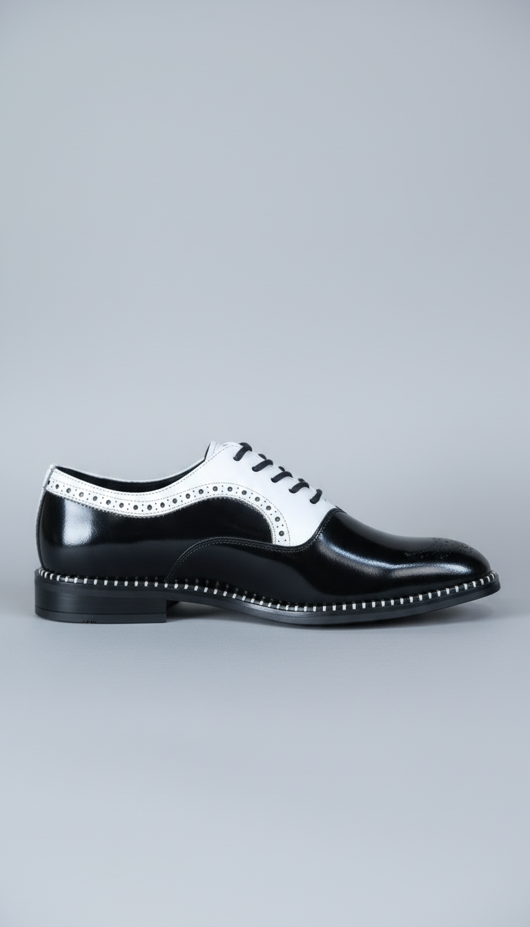 Black & White Dress Shoes – Trim & Vines