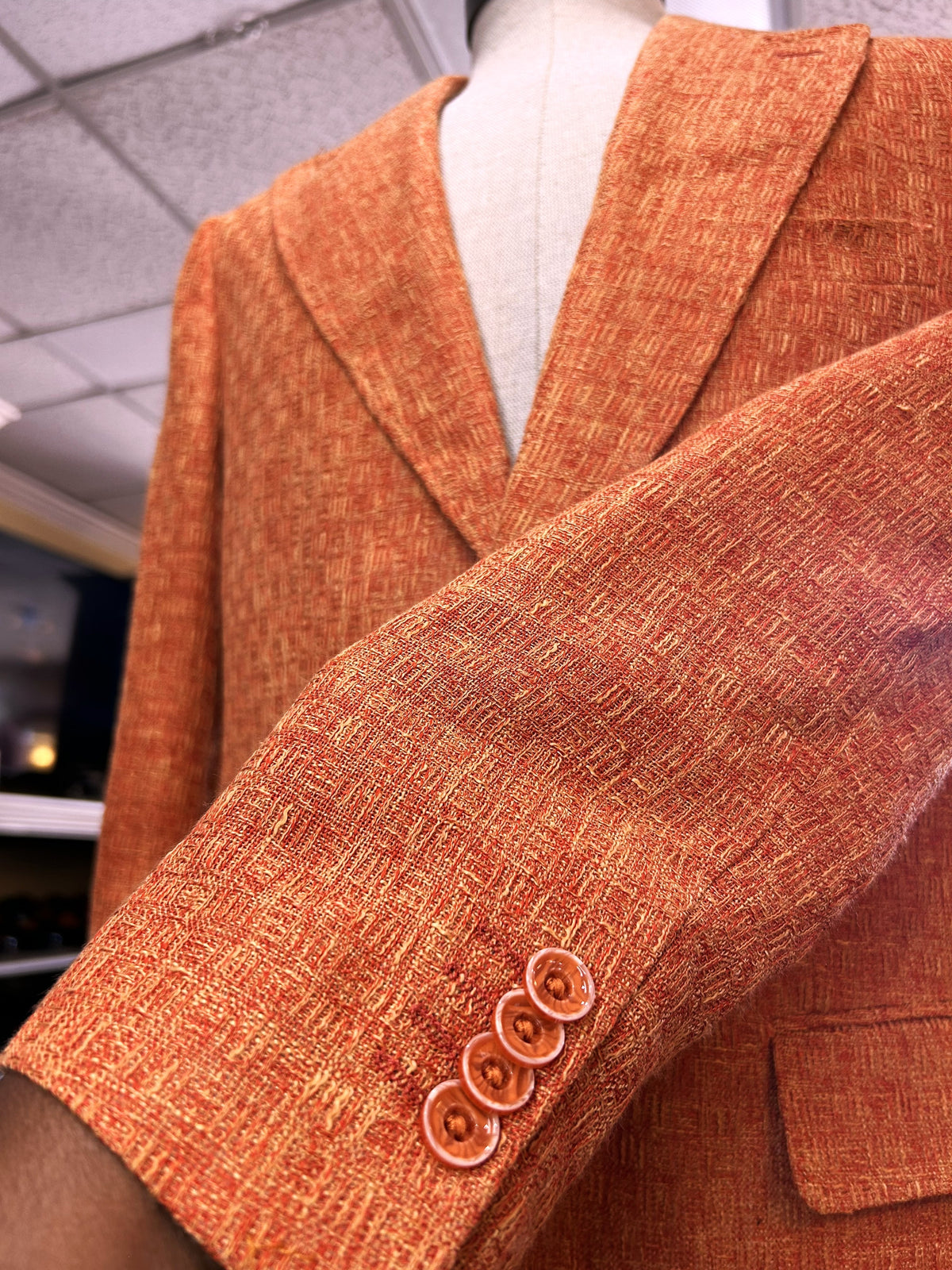 Sunset Orange Cigar Blazer - #J6072