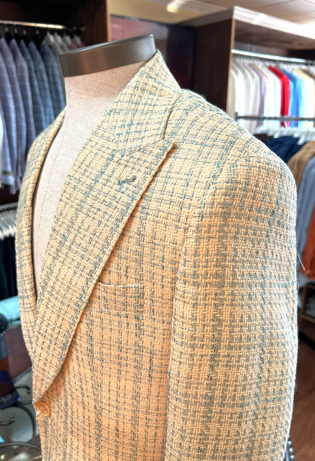 Yellow/Teal Cigar Blazer #6073