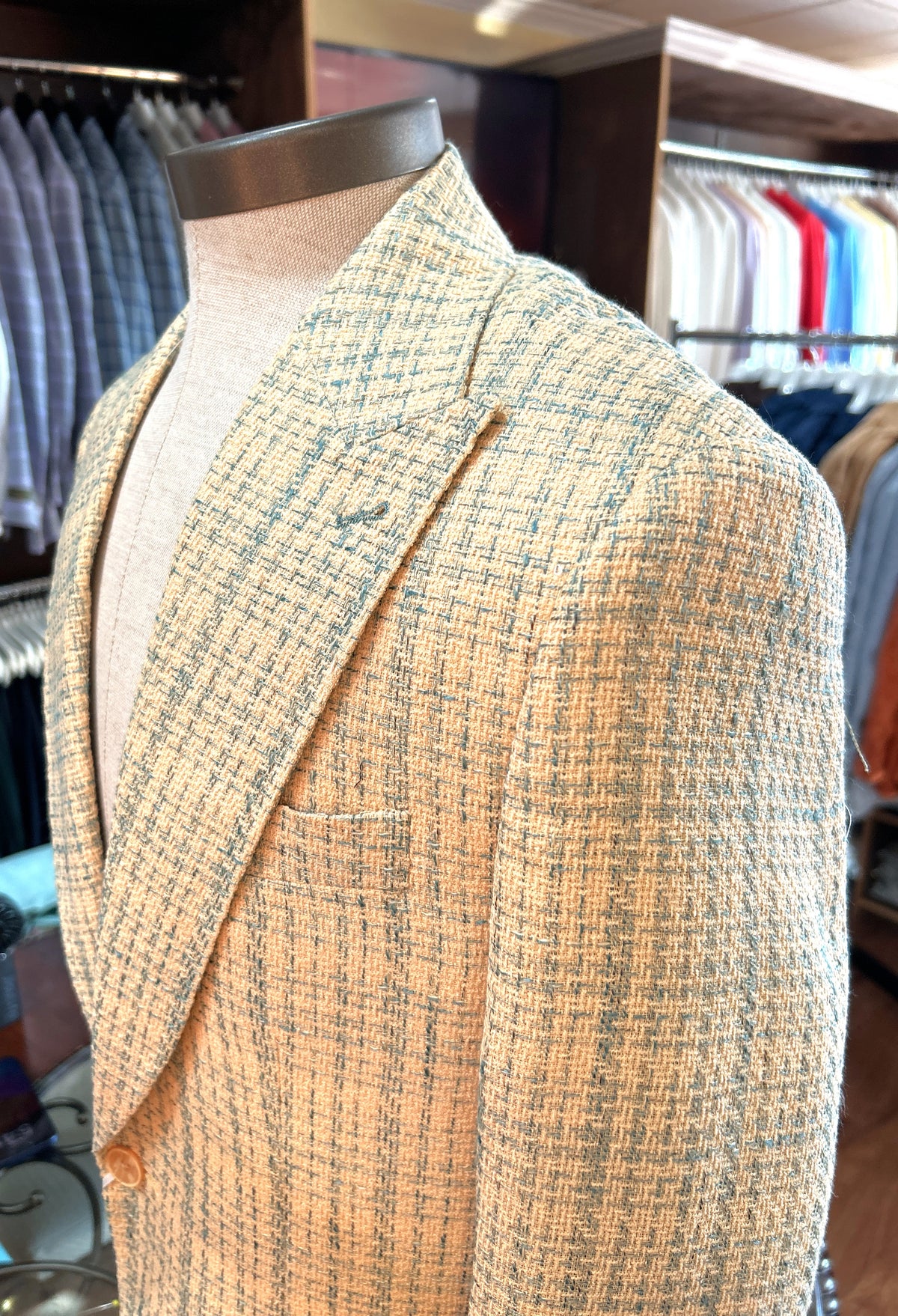 Yellow/Teal Cigar Blazer #6073