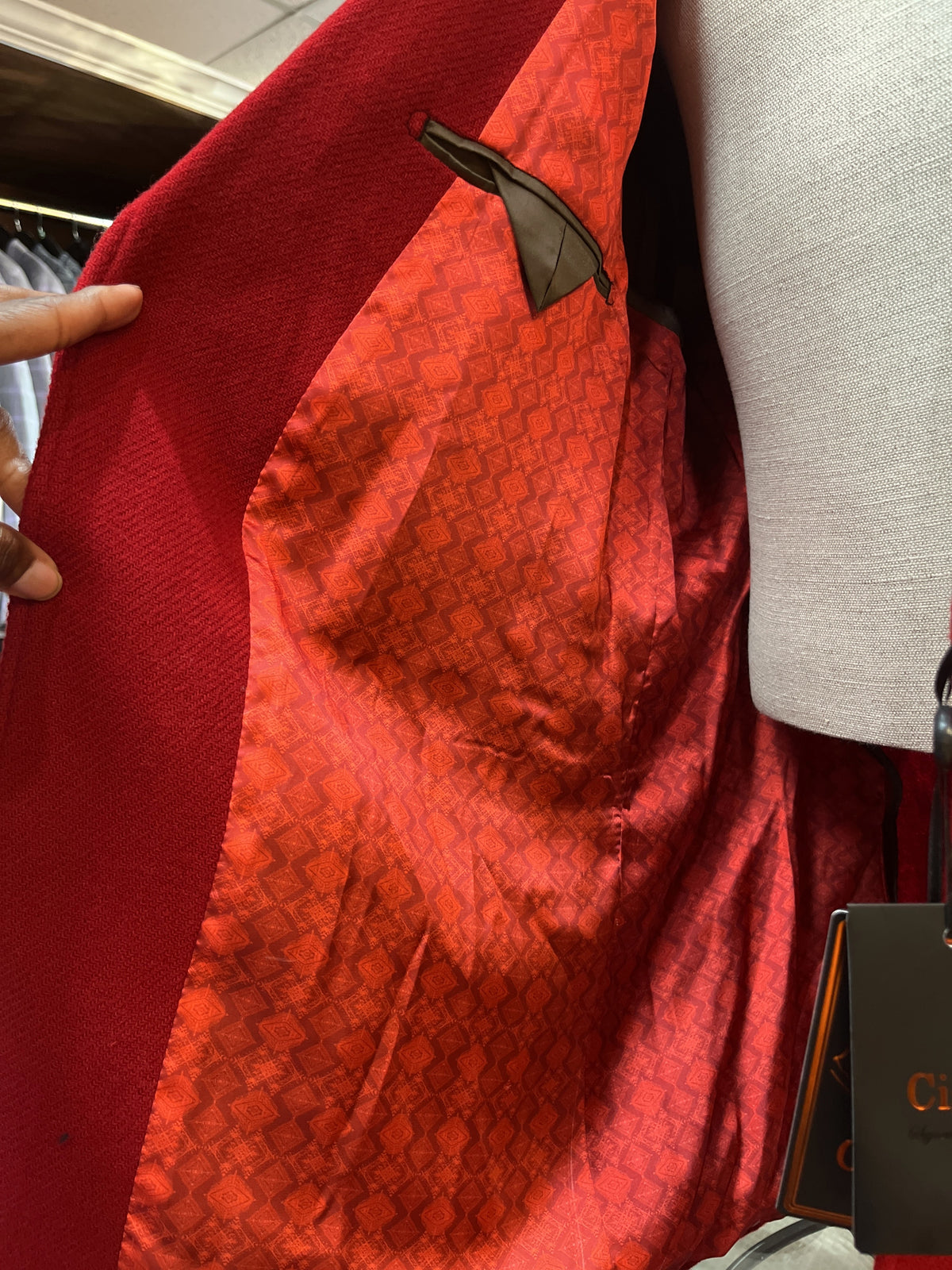 Brickhouse Red Cigar Blazer (Black Label) #J7011
