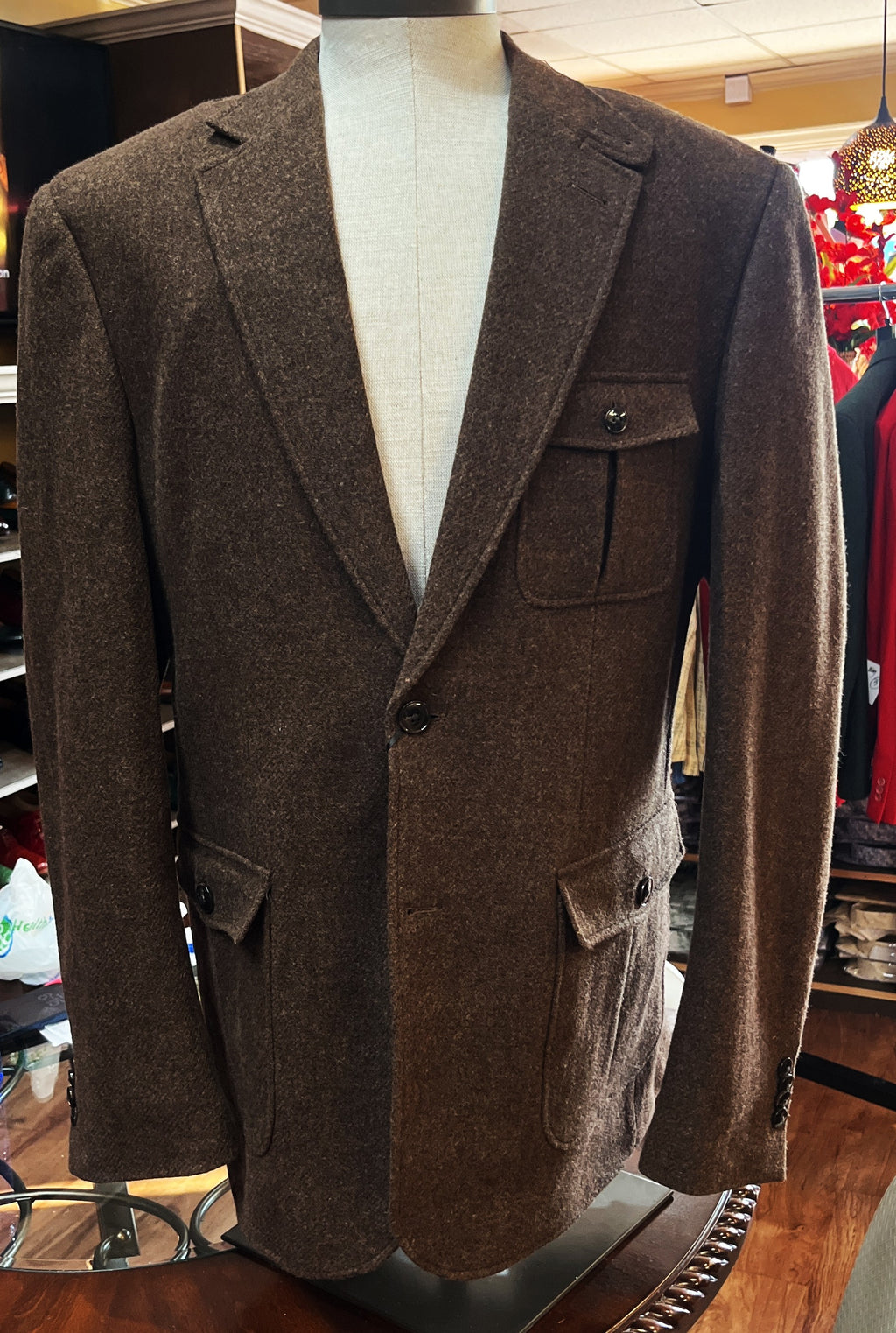 Bourbon Chestnut Cigar Blazer (Black Label) #J7011