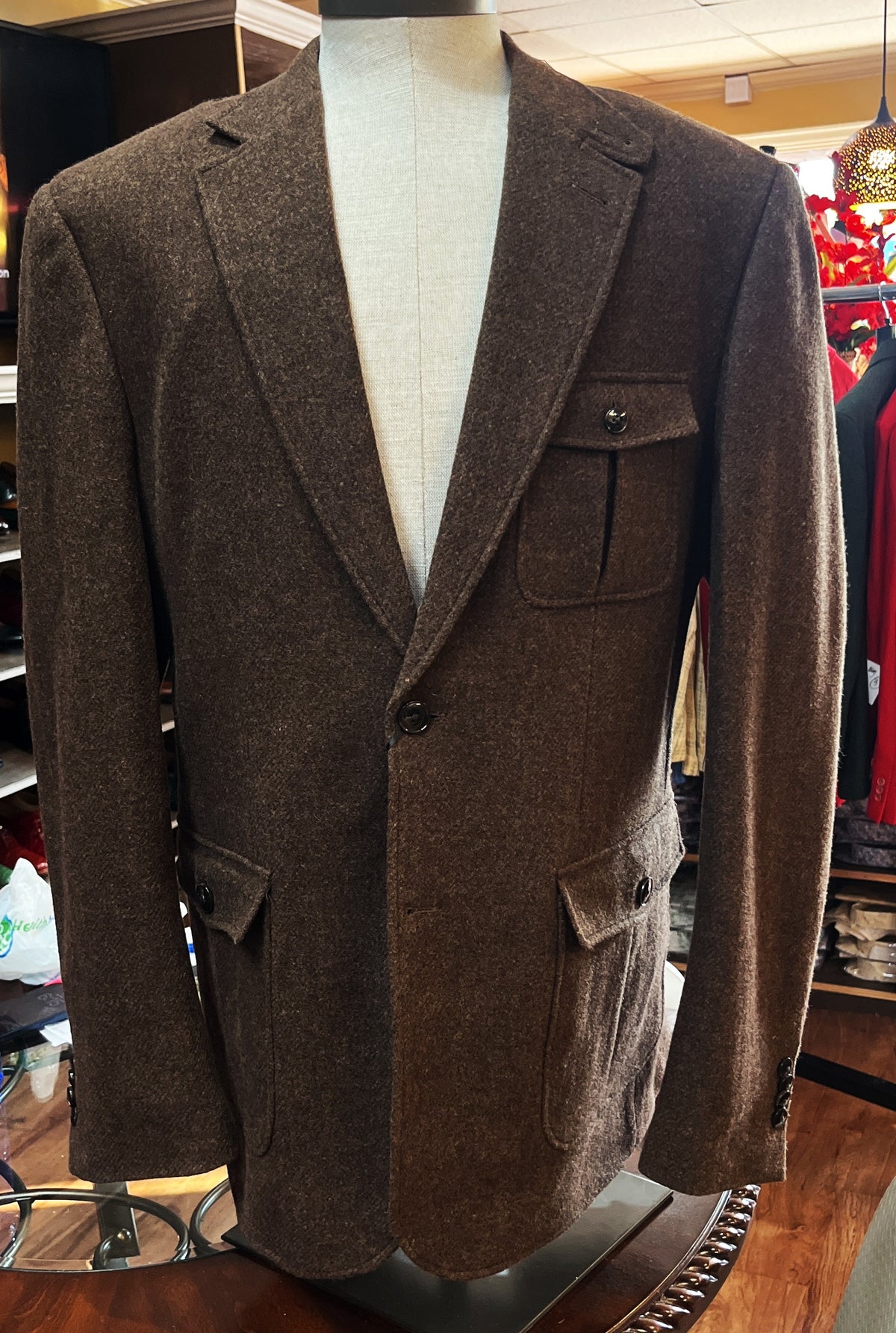 Bourbon Chestnut Cigar Blazer (Black Label) #J7011
