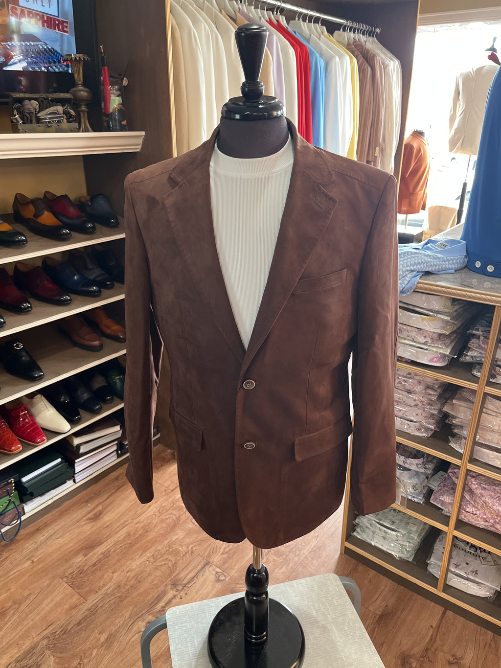 Brown Suede Zacchi Blazer