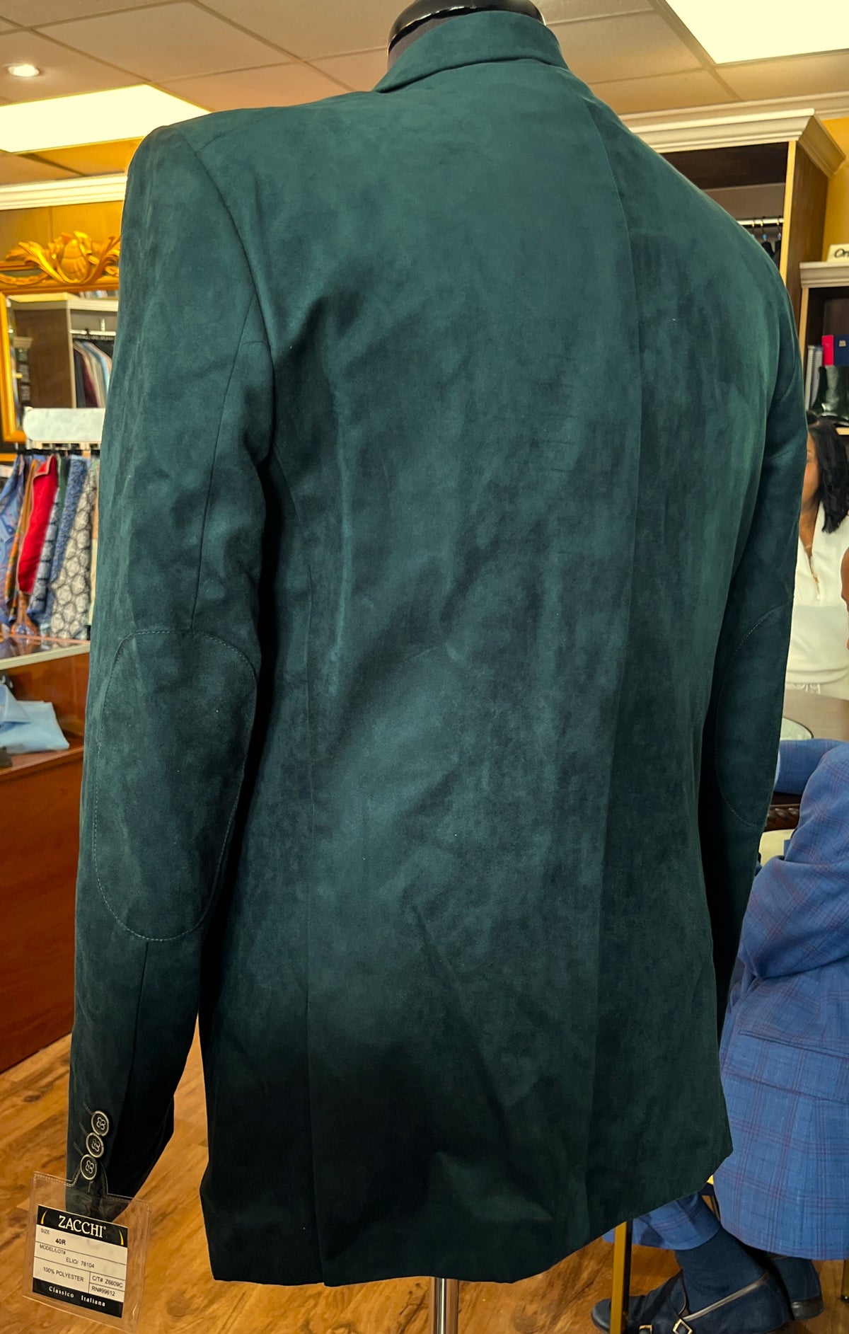 Emerald Suede Zacchi Blazer