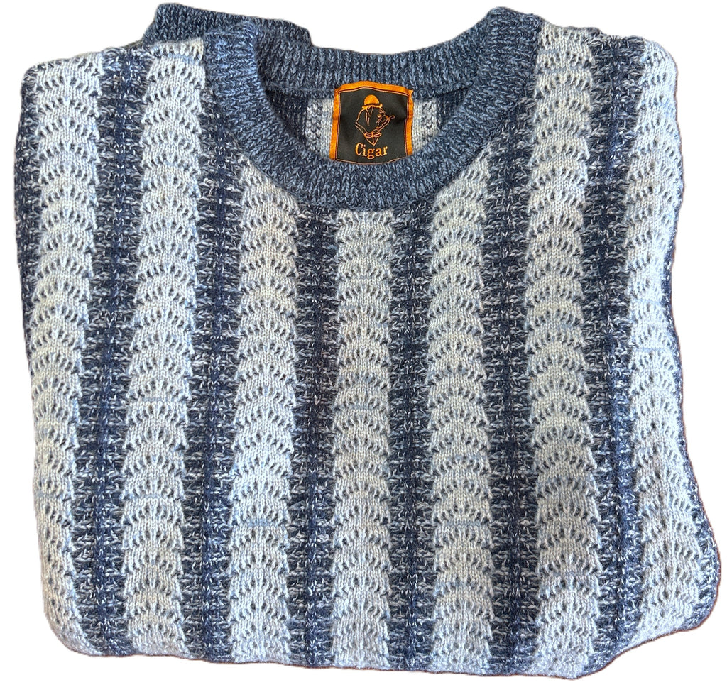 Cigar Striped Crewneck Sweater (3 colors)