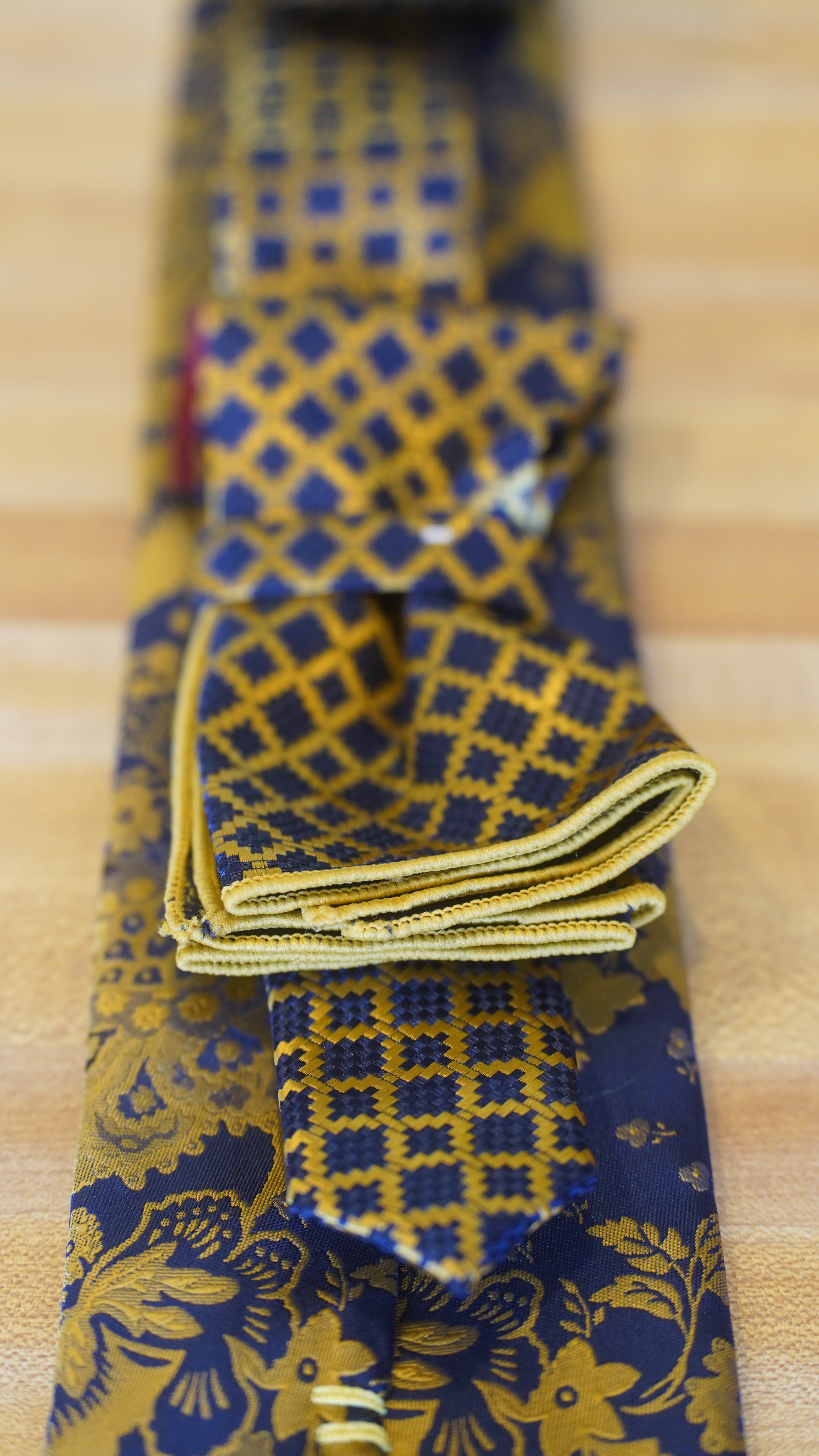 Tie - Blue & Gold