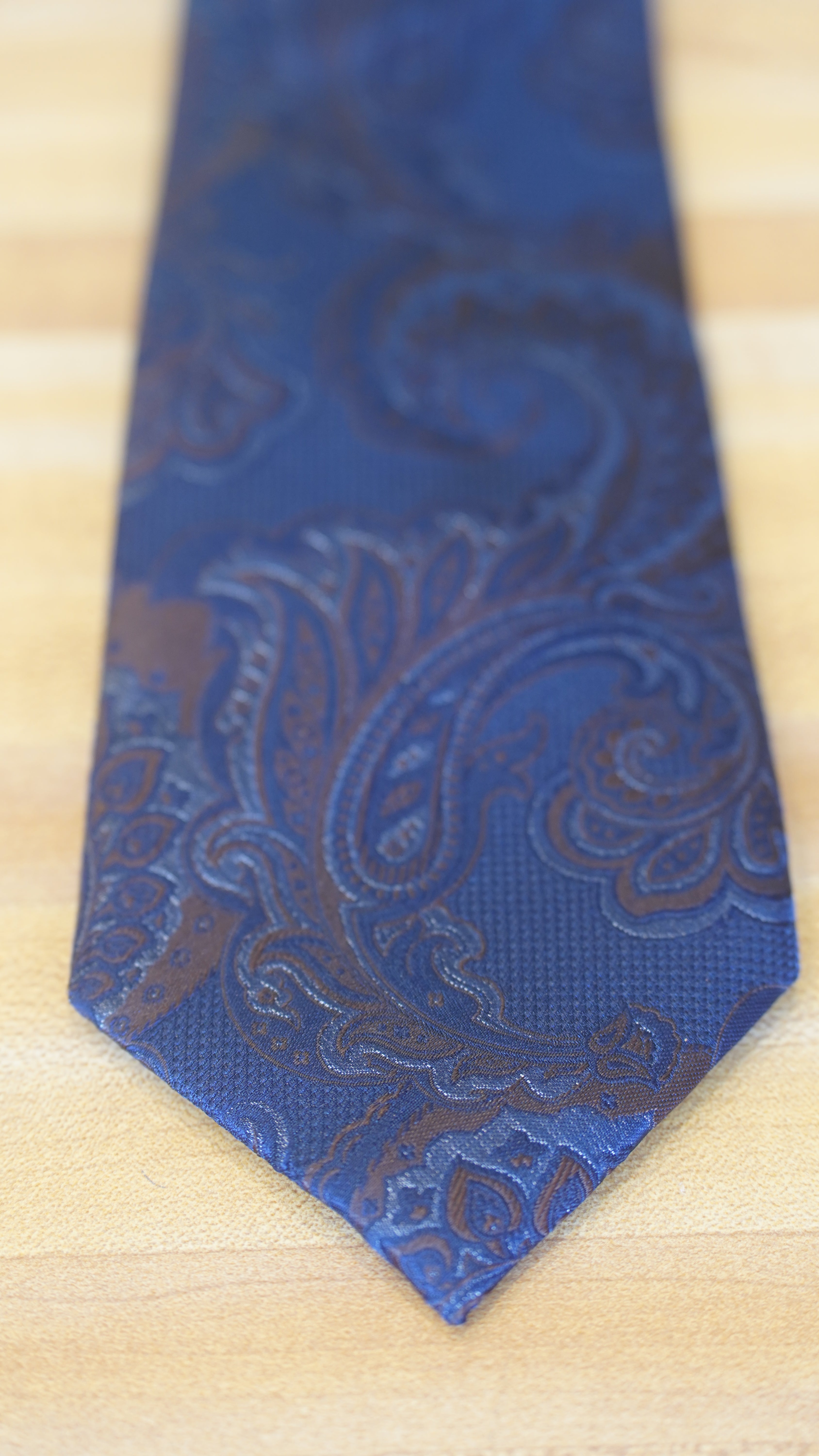 Tie - Blue & Brown