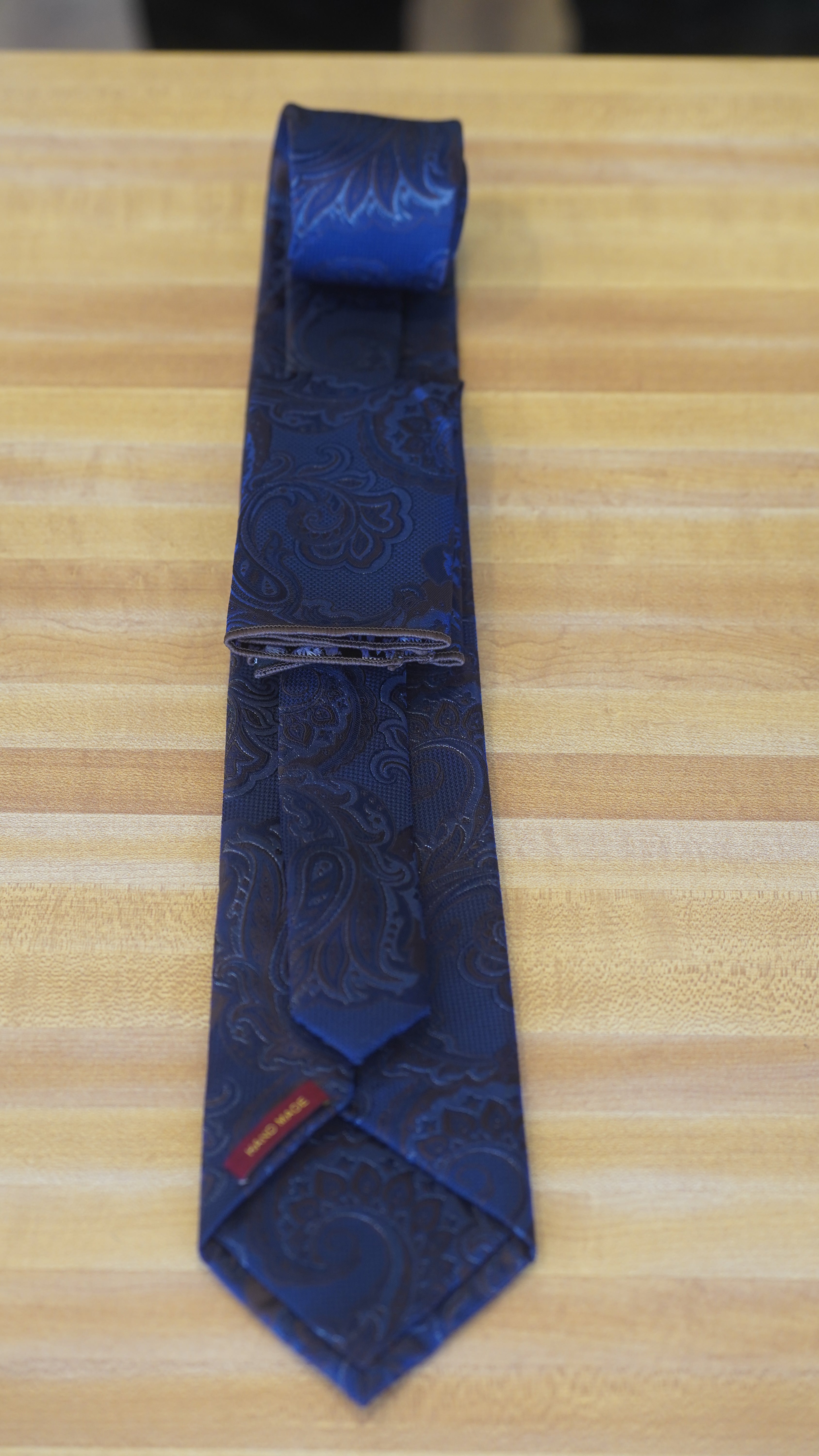 Tie - Blue & Brown