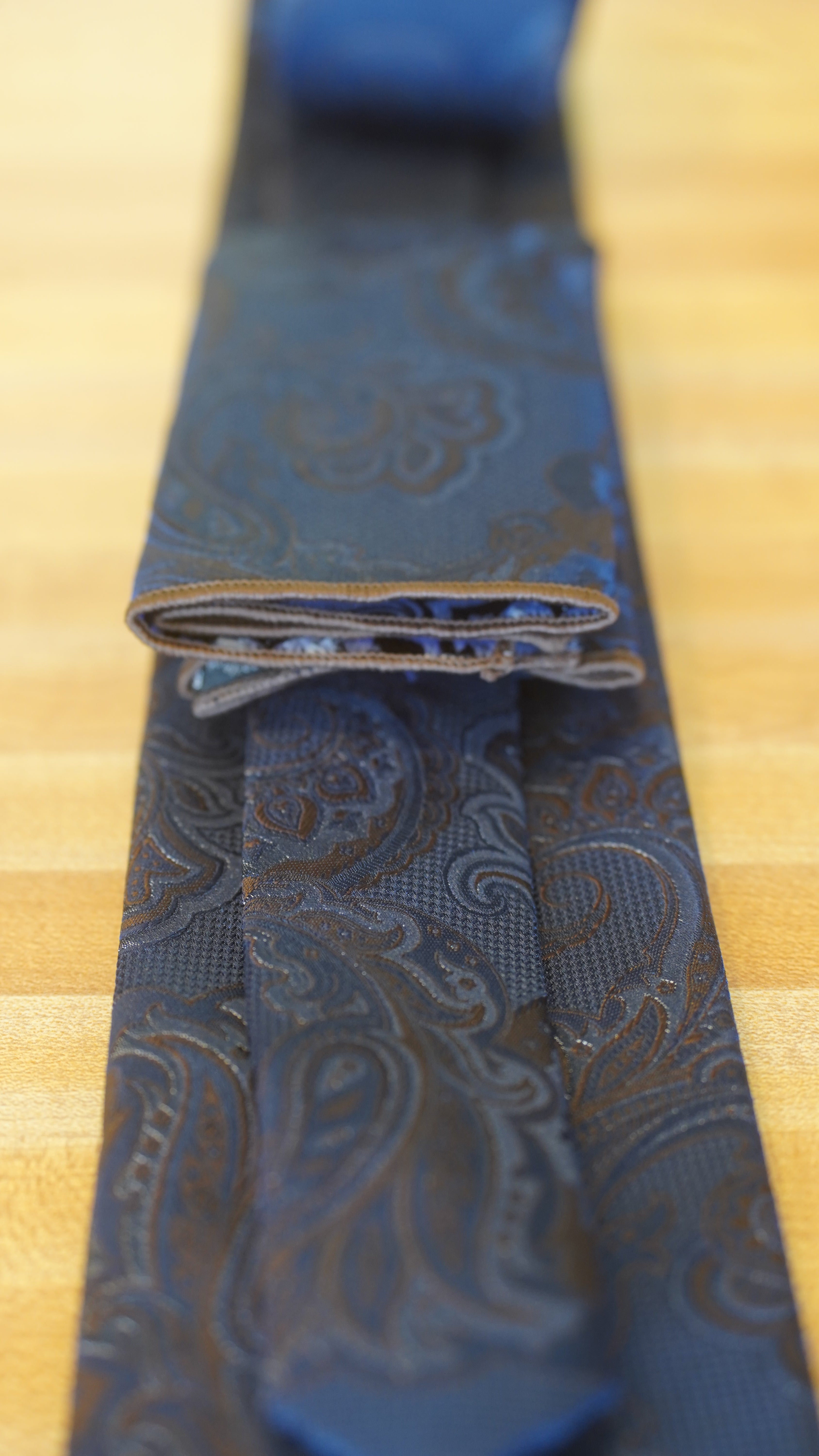 Tie - Blue & Brown