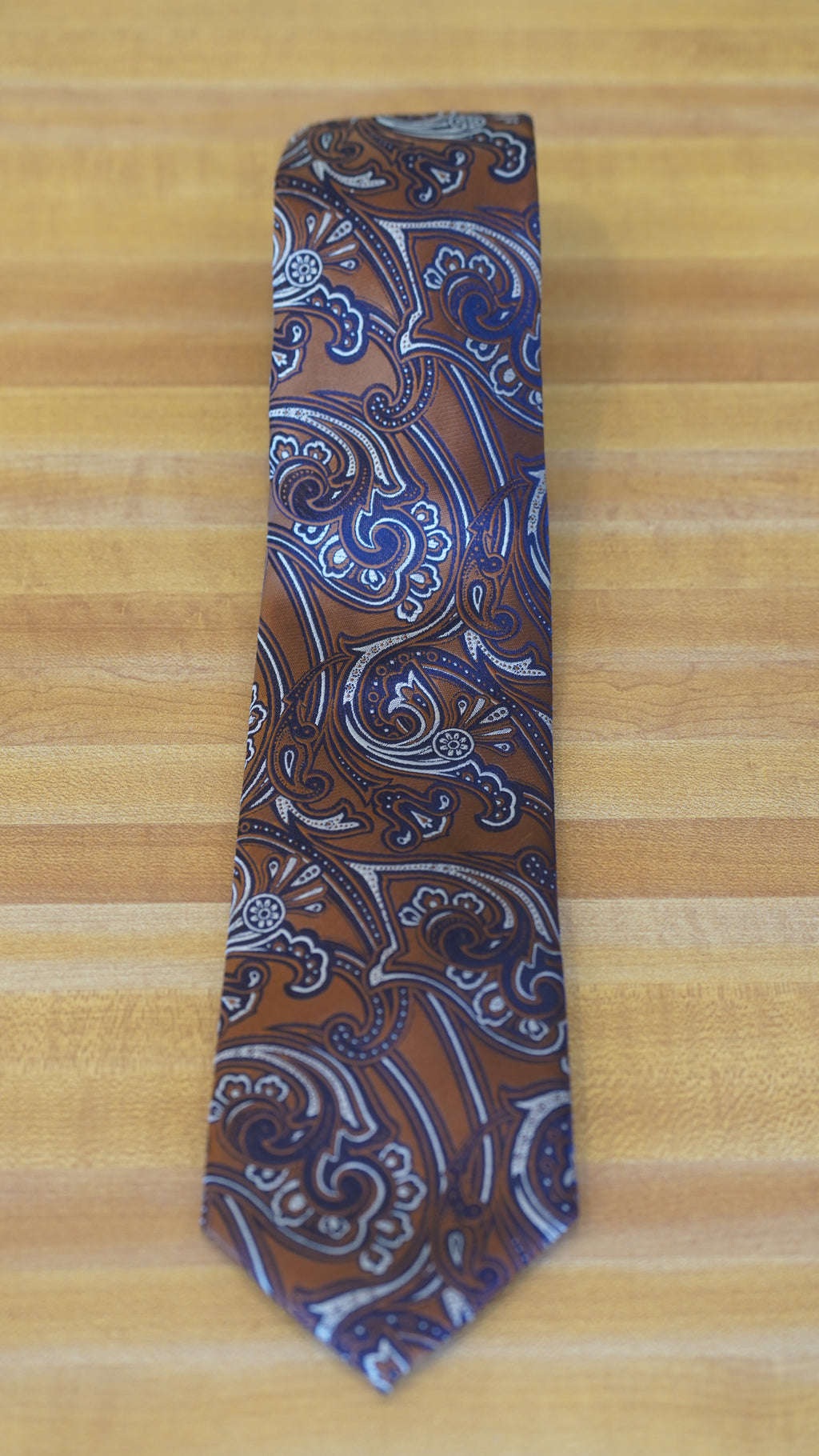 Tie - Blue & Brown