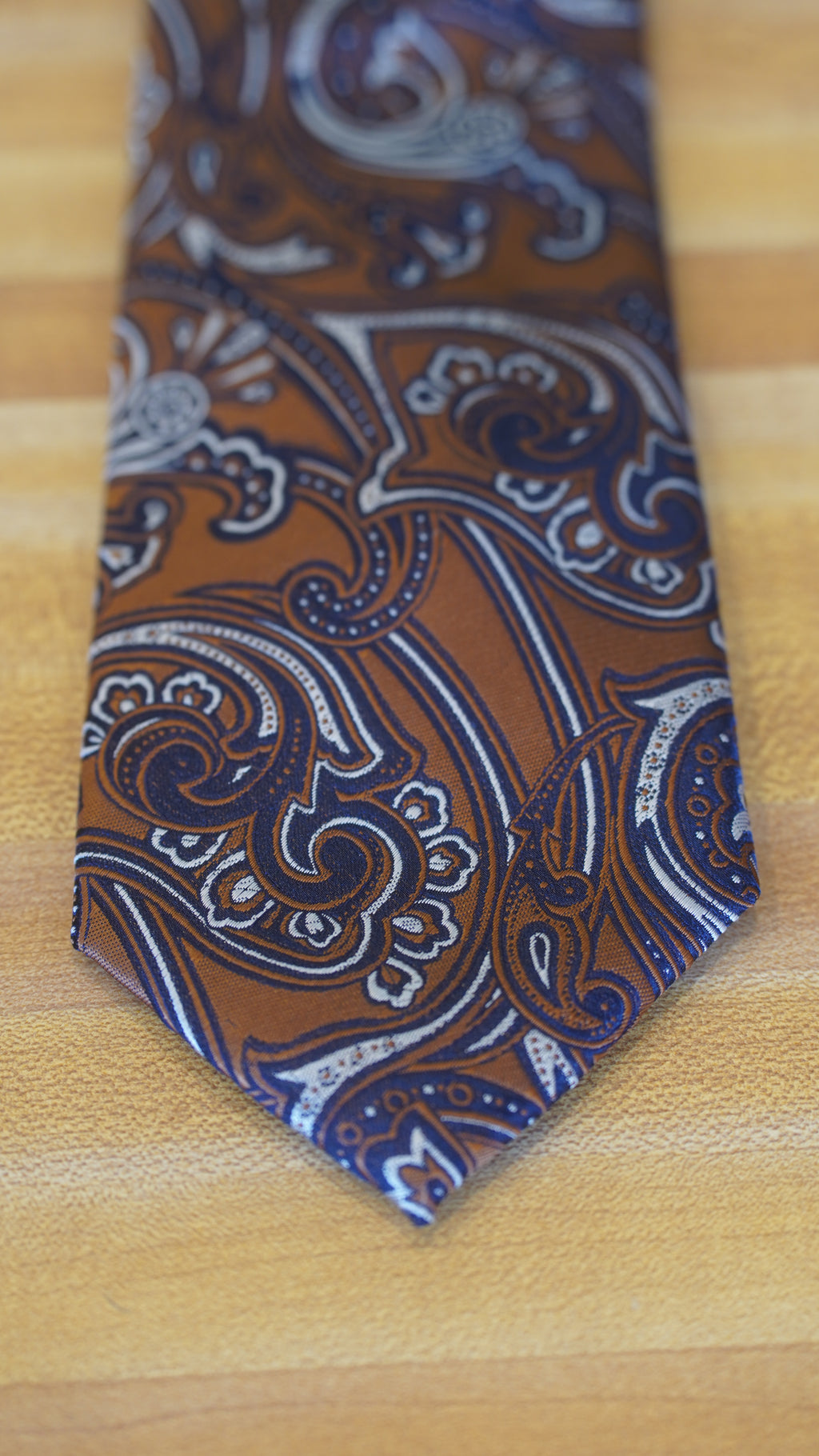 Tie - Blue & Brown