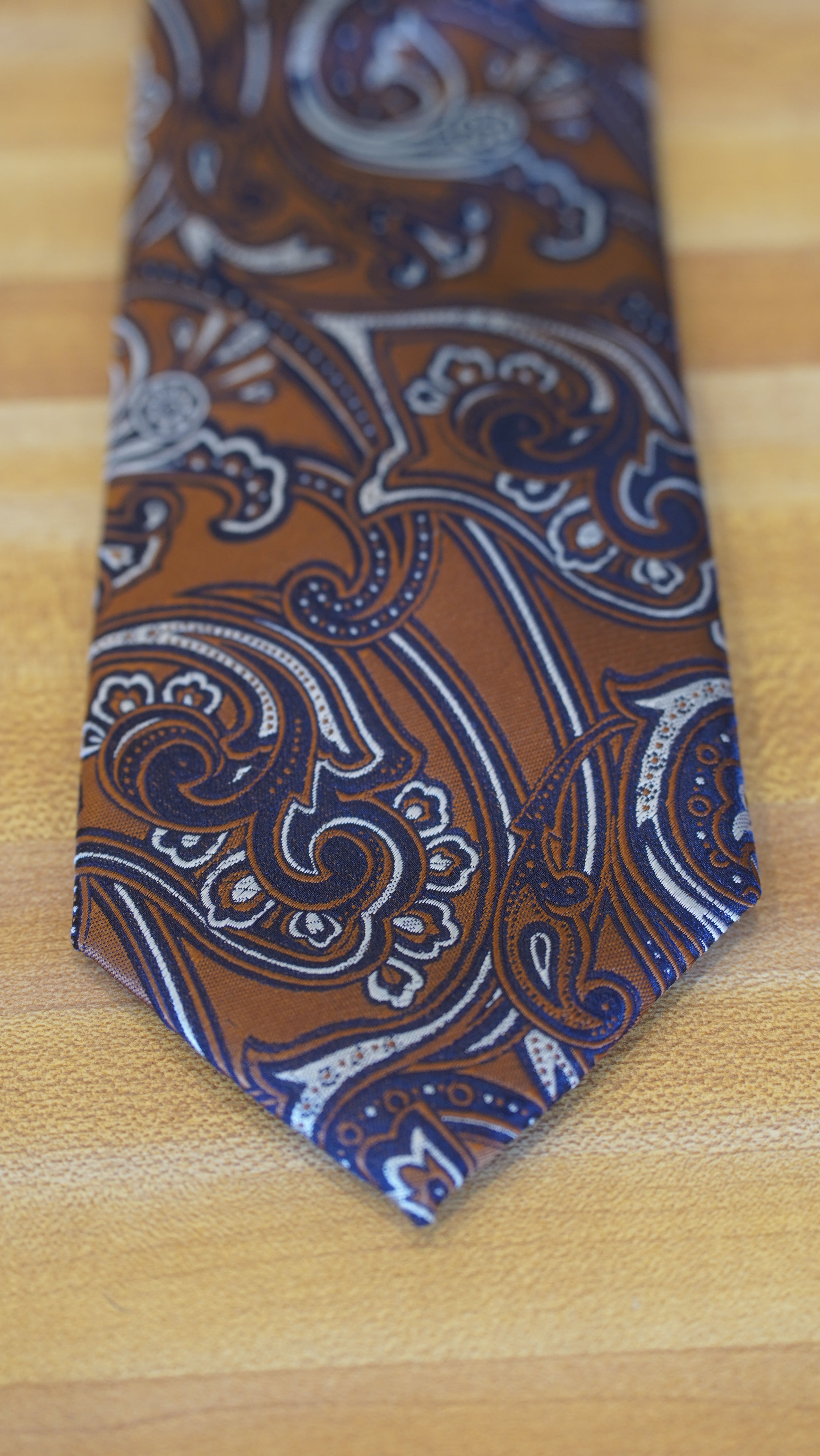 Tie - Blue & Brown