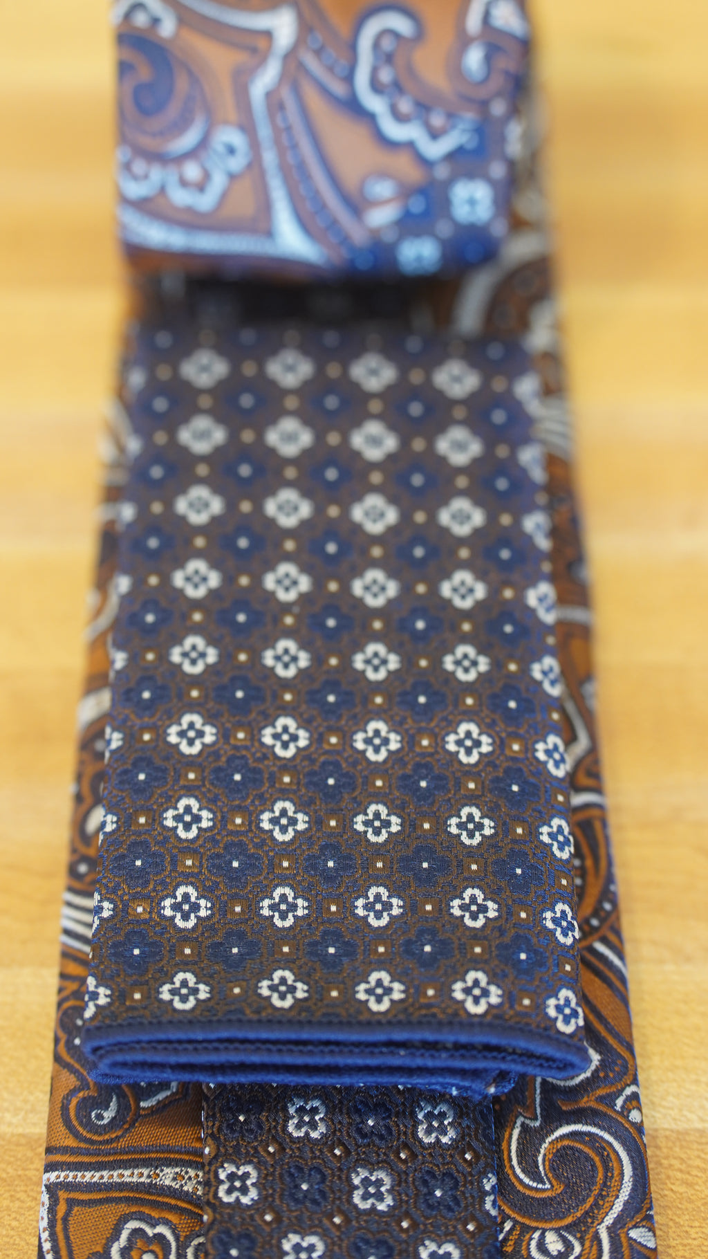 Tie - Blue & Brown