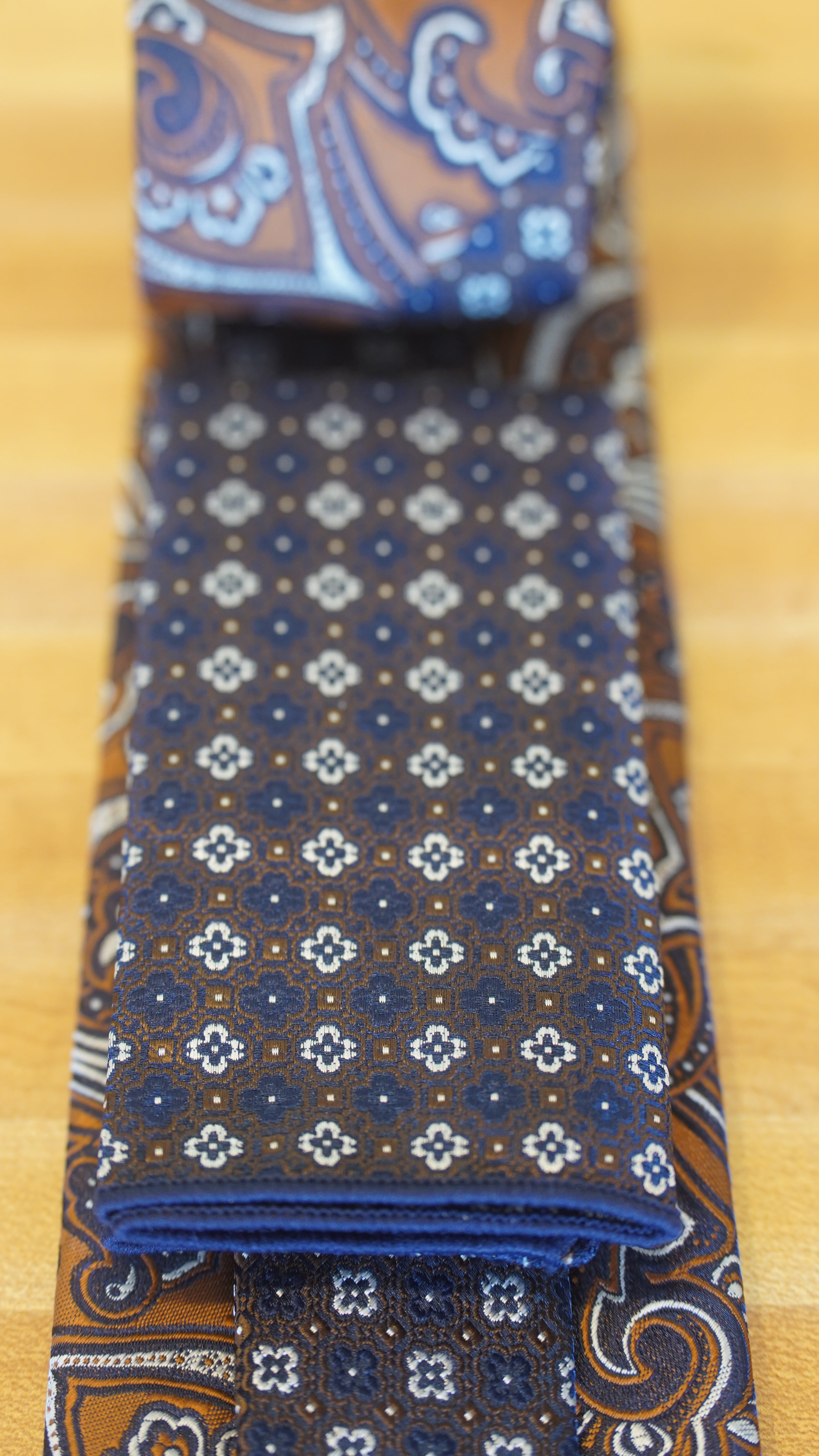 Tie - Blue & Brown