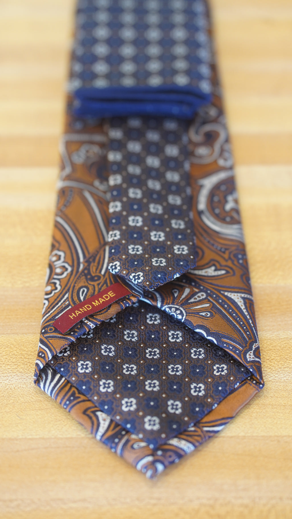 Tie - Blue & Brown