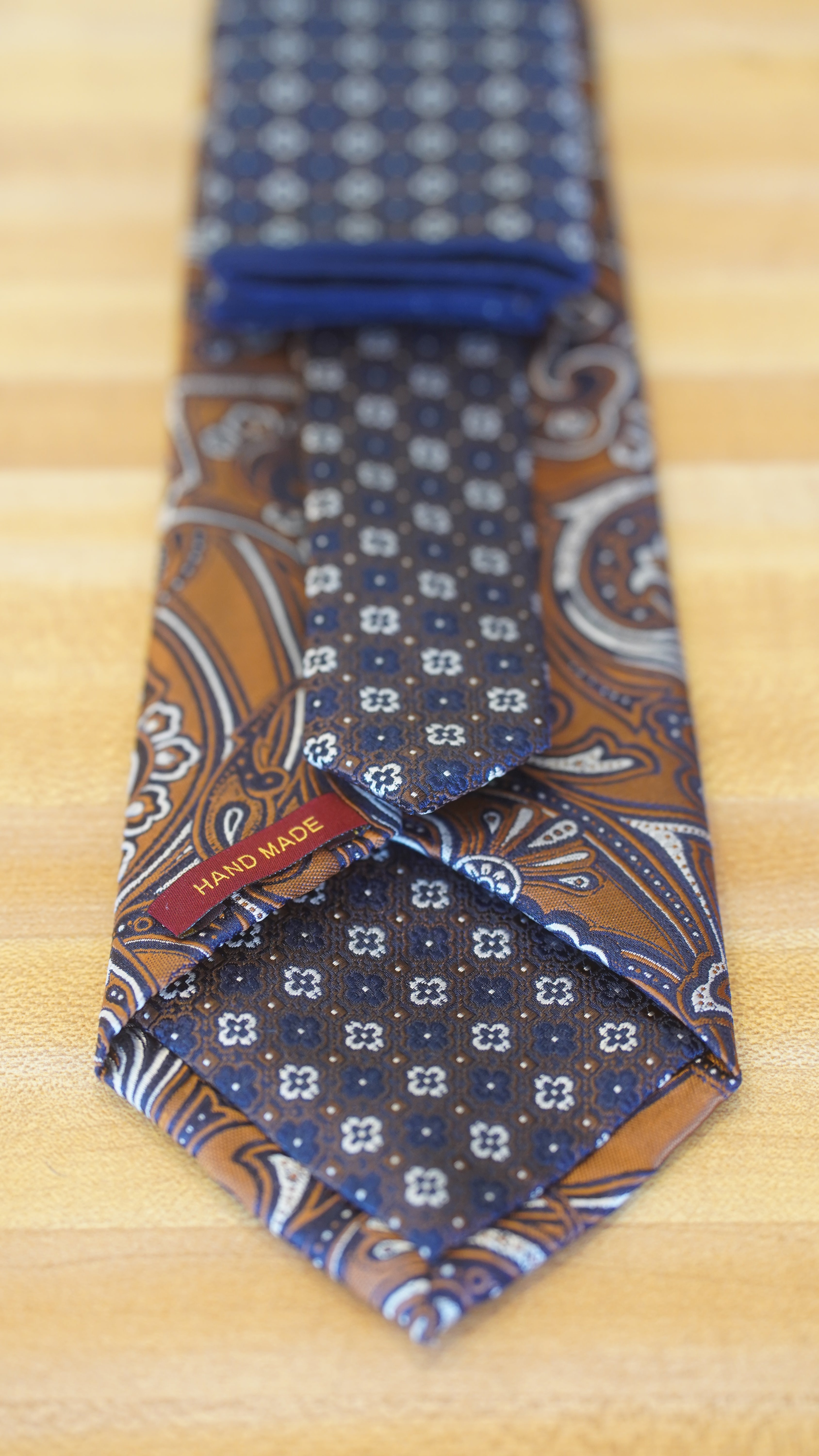 Tie - Blue & Brown