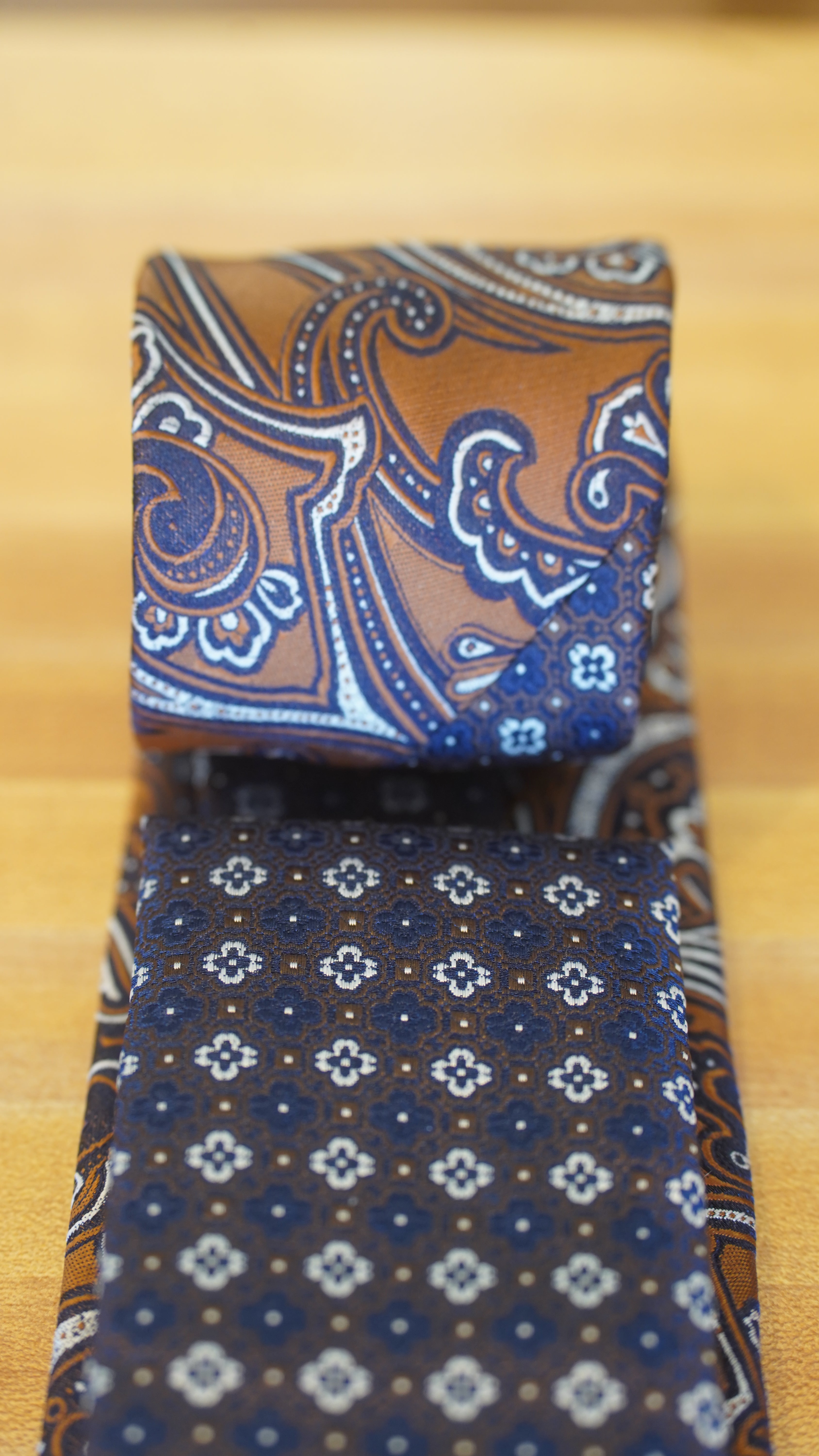 Tie - Blue & Brown