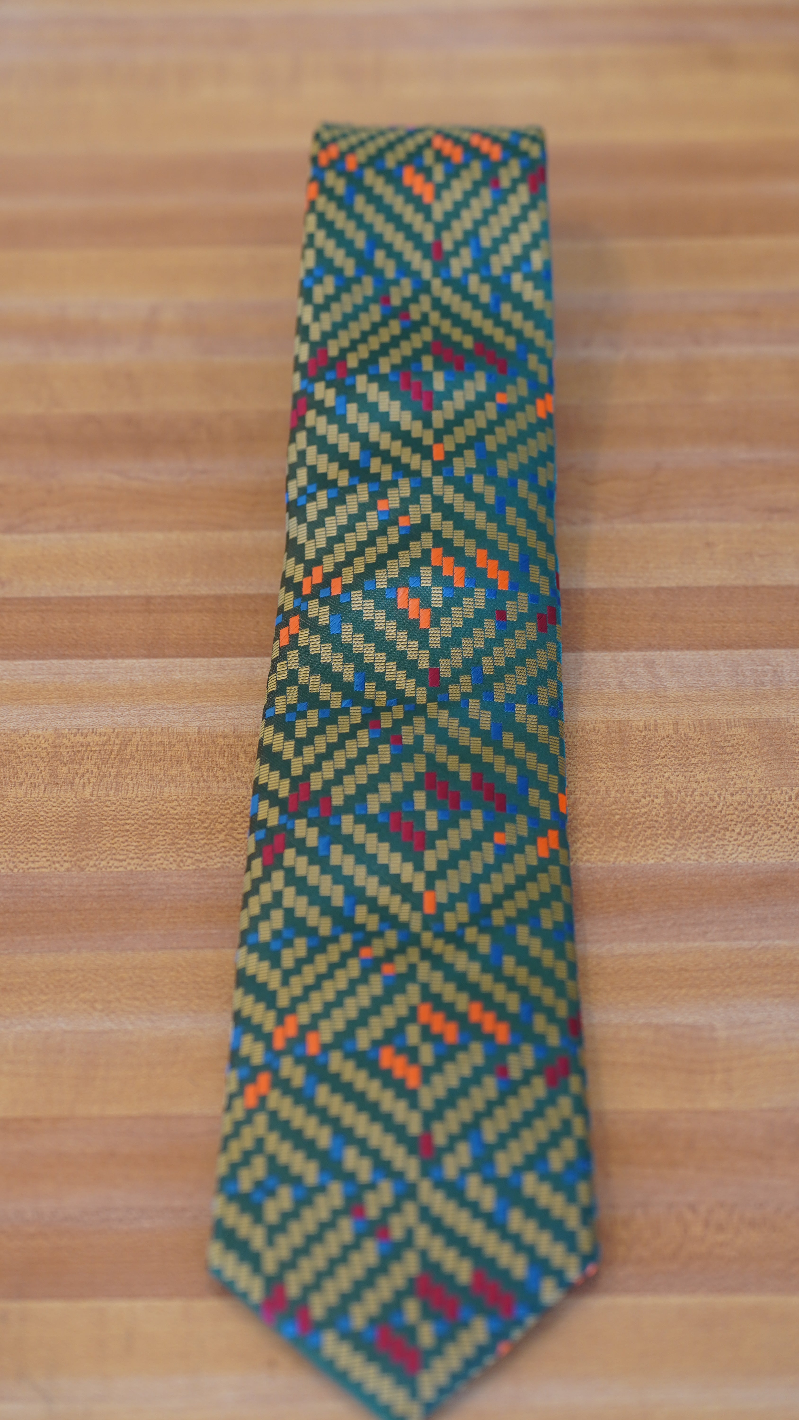 Tie - Green Multi Color