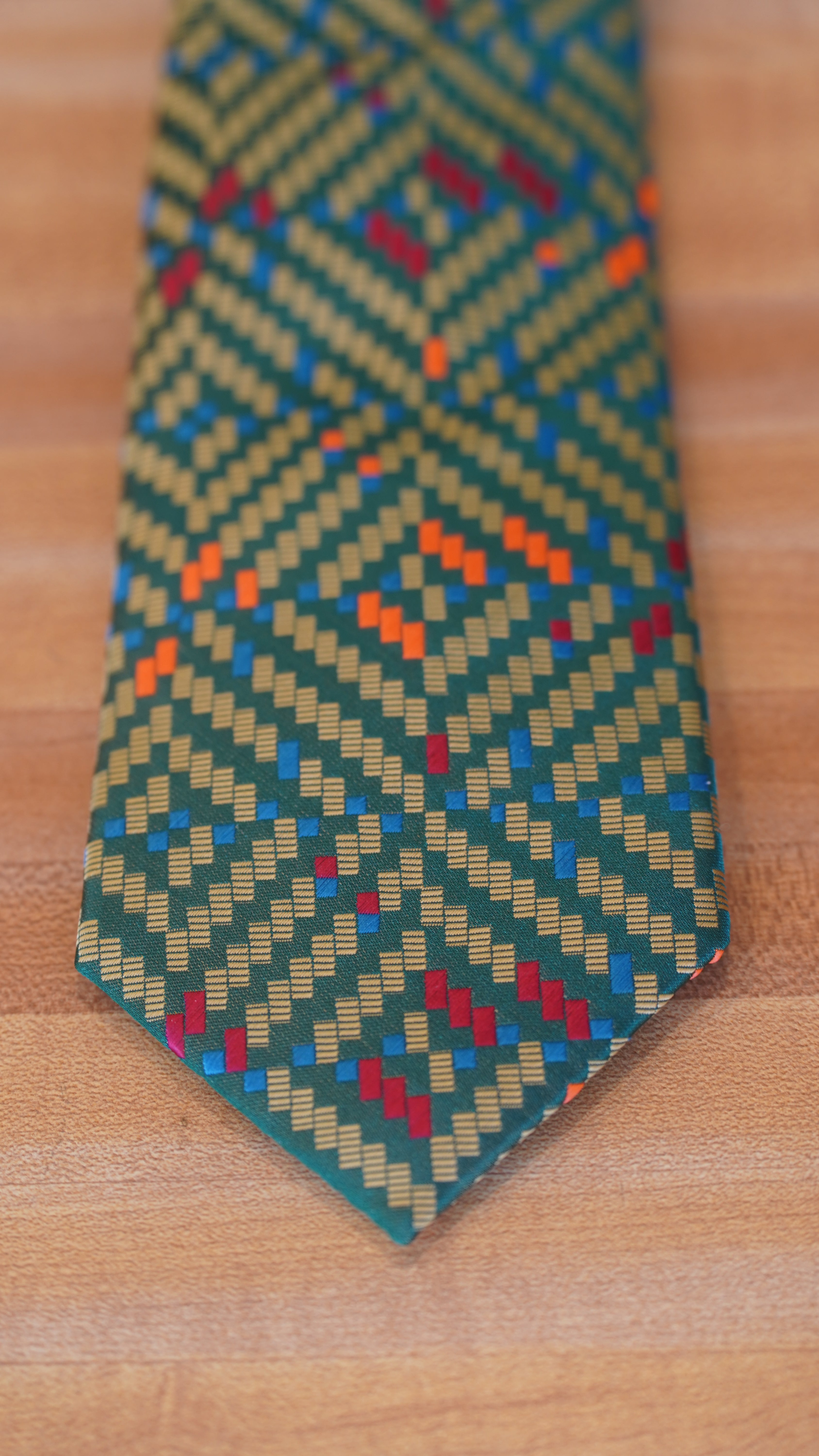 Tie - Green Multi Color