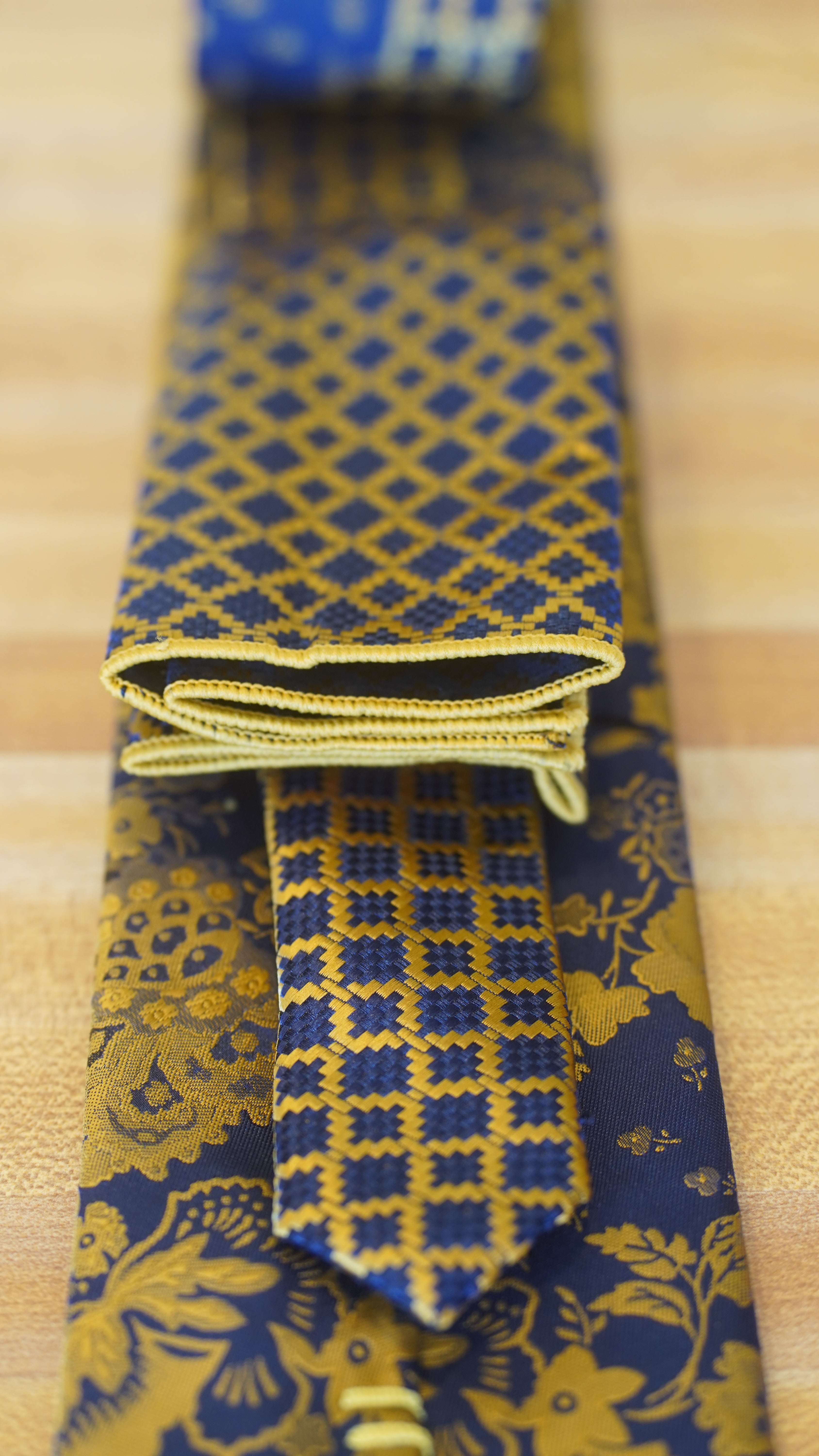 Tie - Blue & Gold
