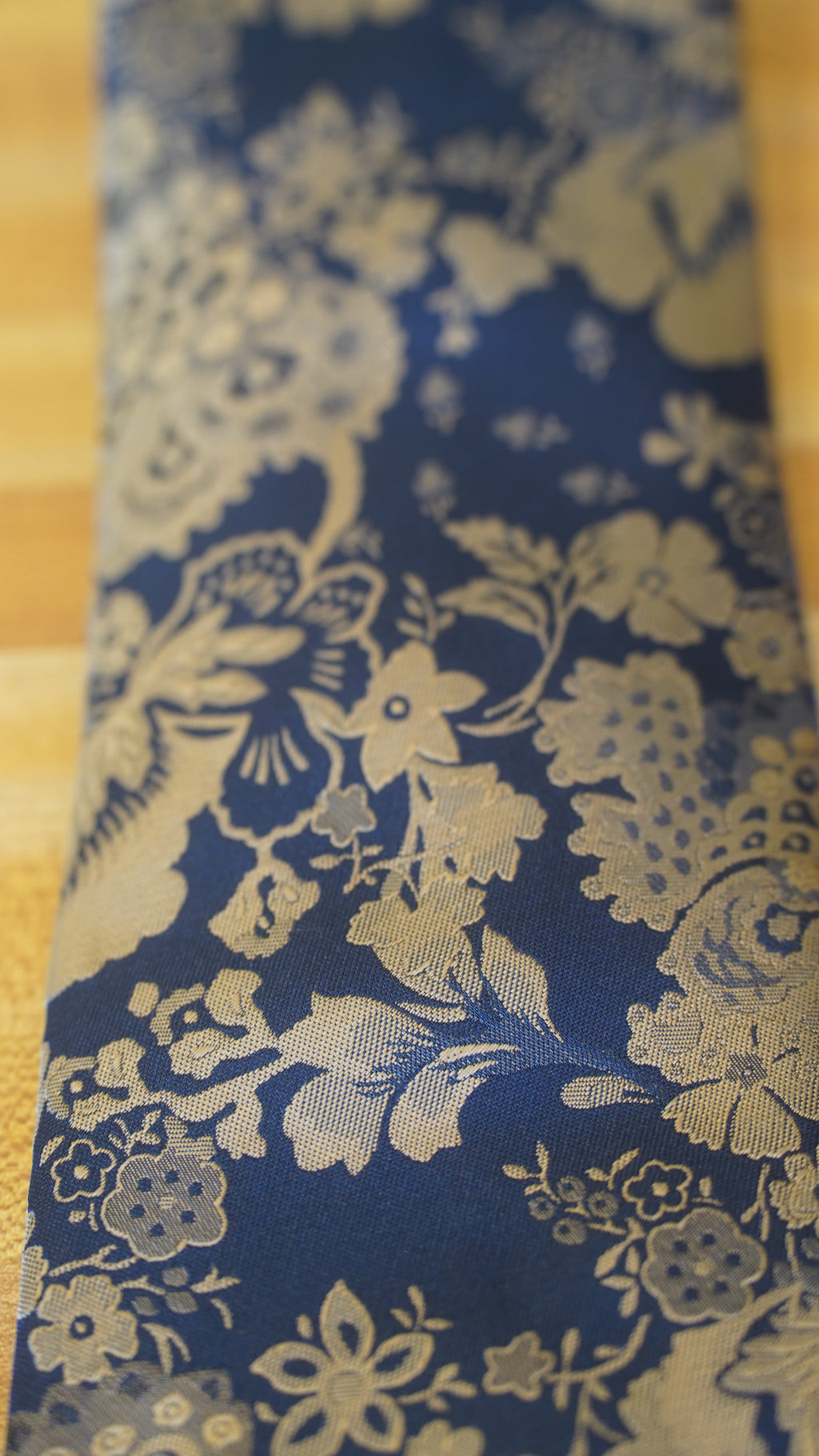 Tie - Navy Blue & Gold