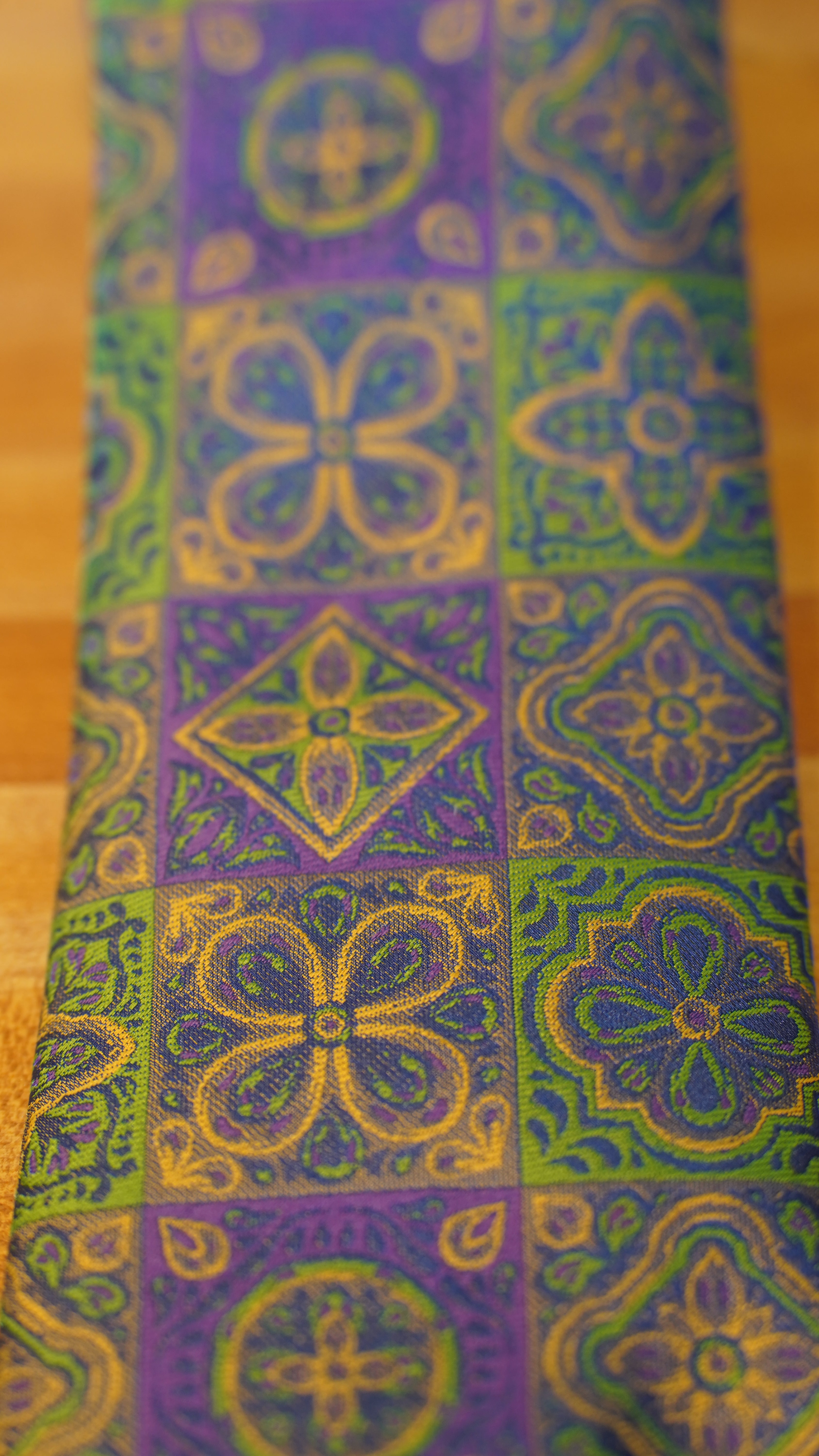 Tie - Green & Purple