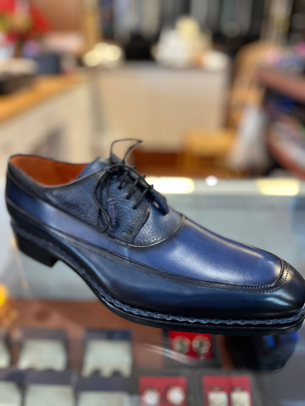 Mezlan Bowery Navy