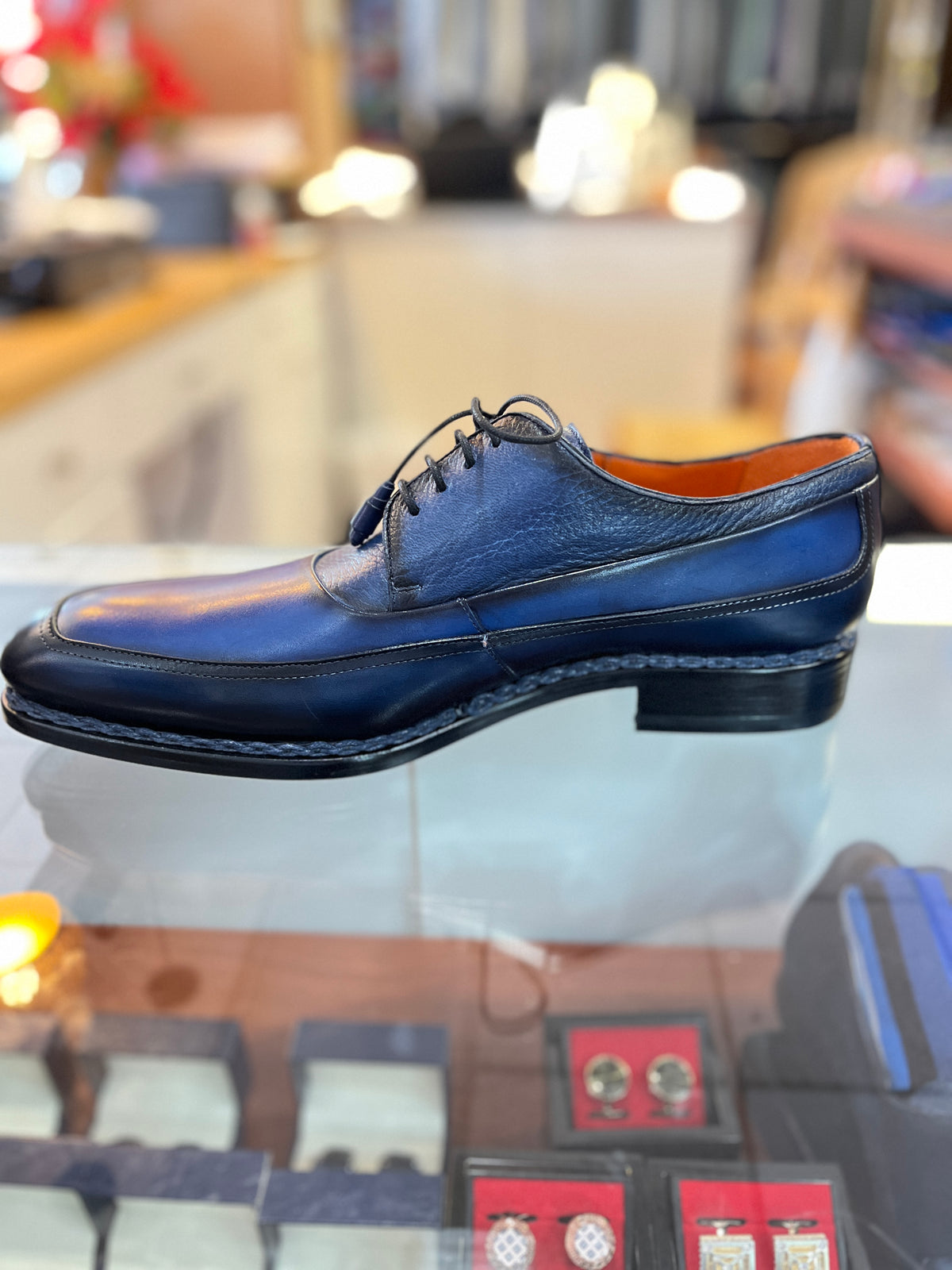 Mezlan Bowery Navy