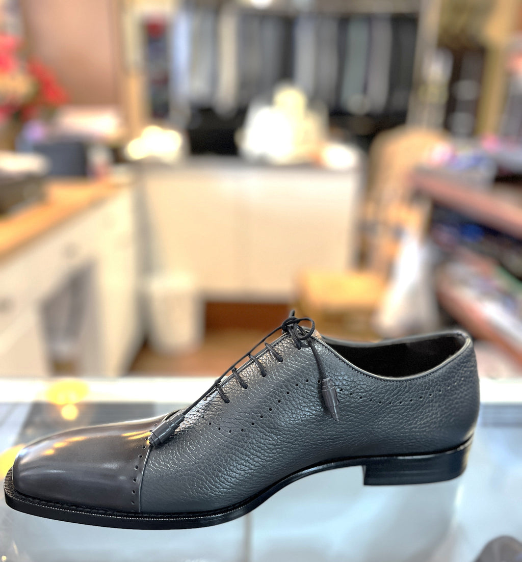 Mezlan Postdam Gray Leather Shoes
