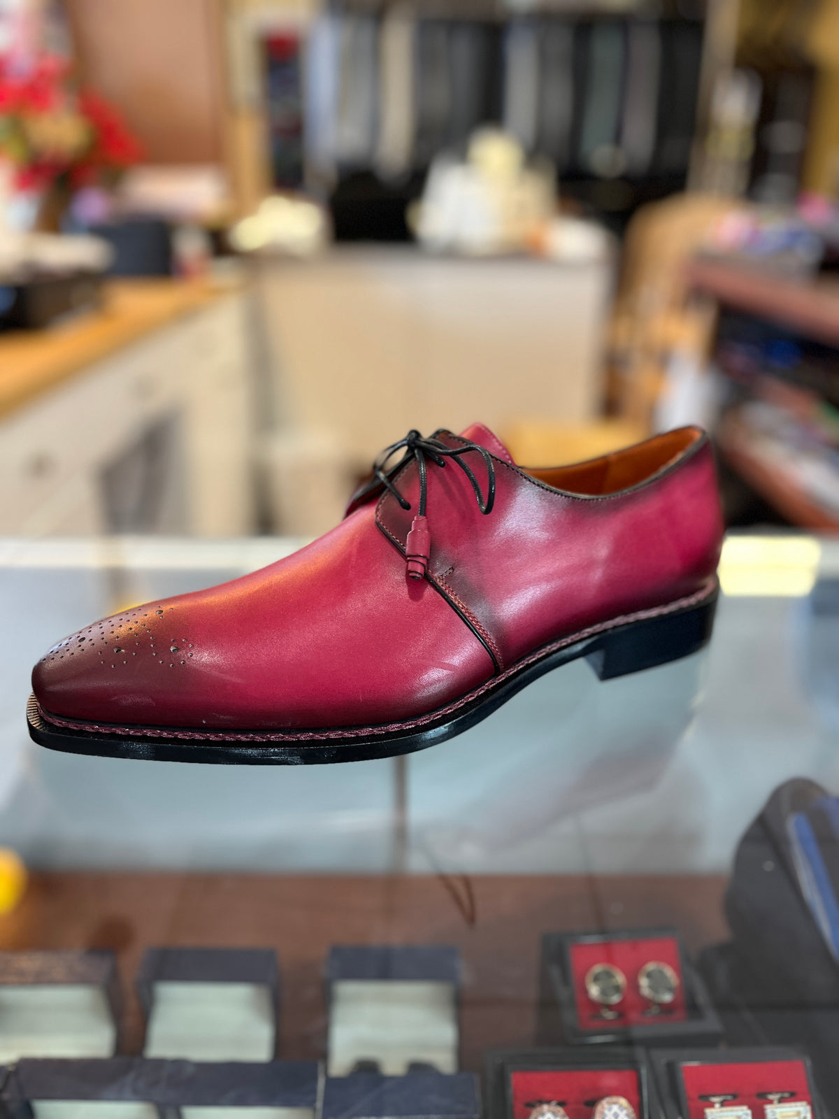 Mezlan Calfskin Leather