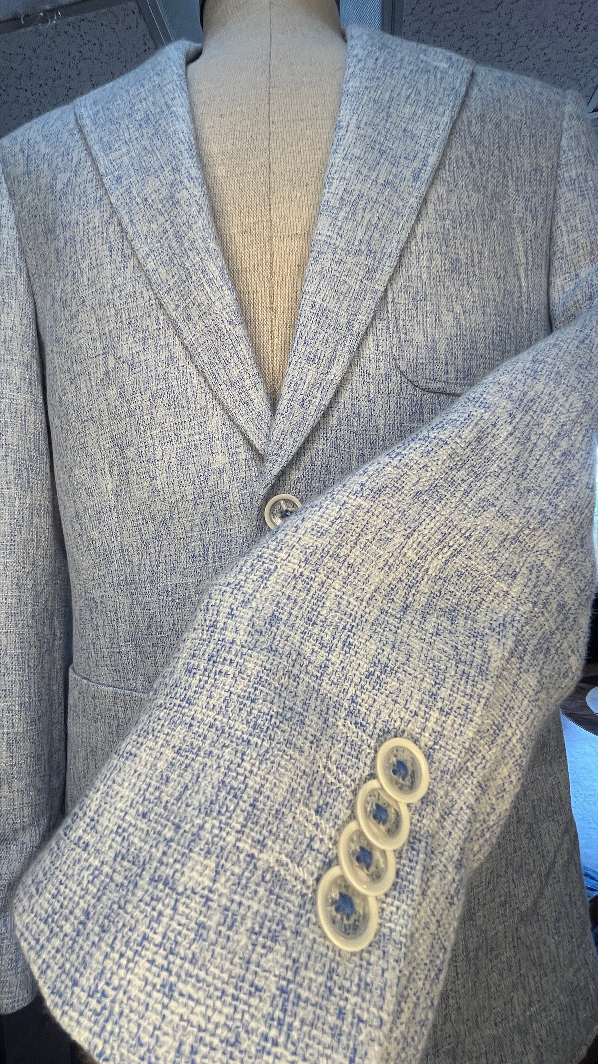 Sky Blue Cigar Blazer #J6075