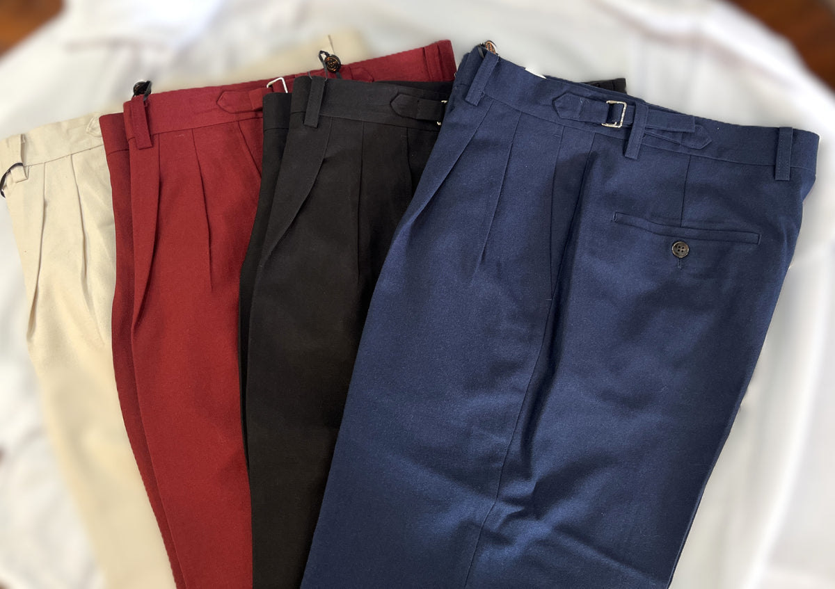 Cigar Collection Single Pleat Slacks