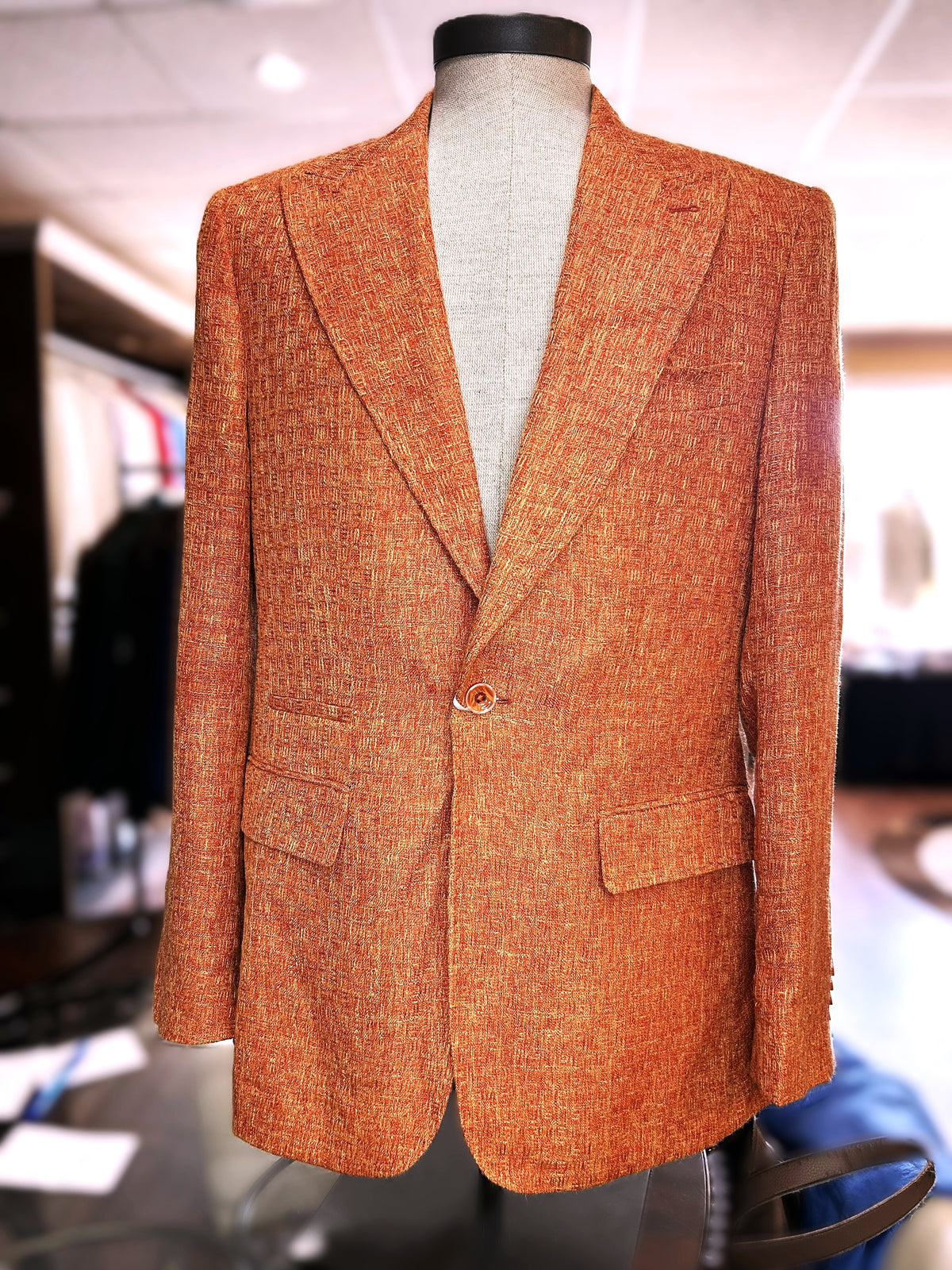 Sunset Orange Cigar Blazer - #J6072